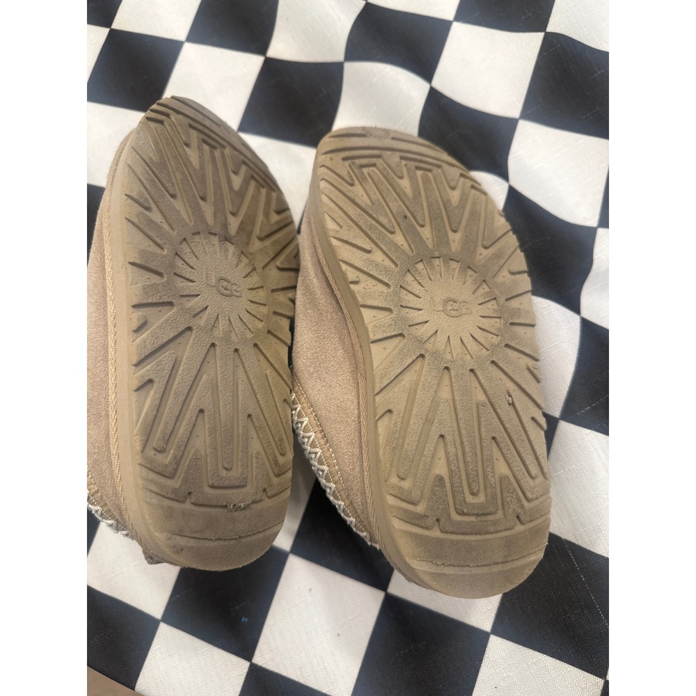 UGG Kids Tasman Suede Slippers Chestnut Tan Slip On Shoes Size 13 - Picture 6 of 6